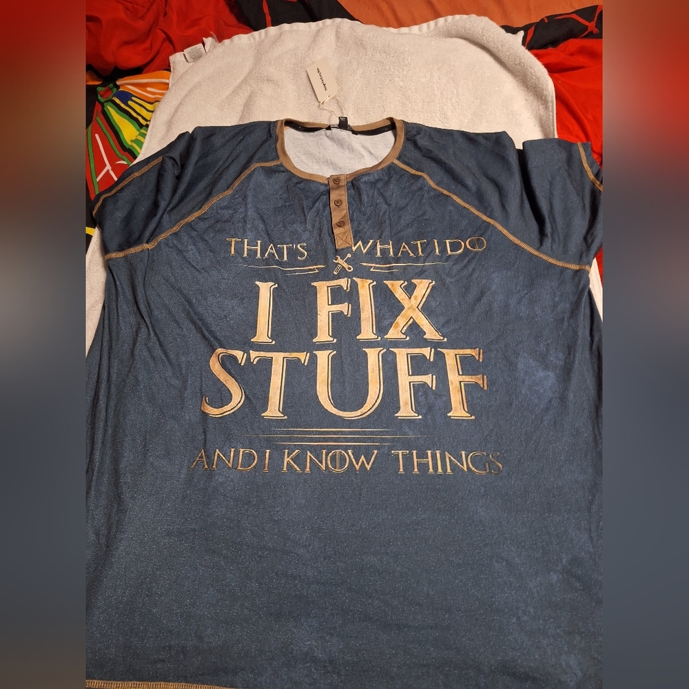 Blue Graphic Women's Blouse